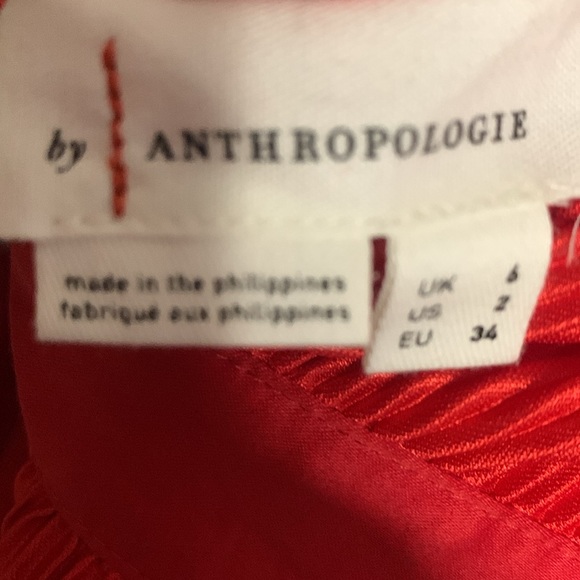 Size 14 NWT By Anthropologie Plisse Halter Jumpsuit - Picture 8 of 8